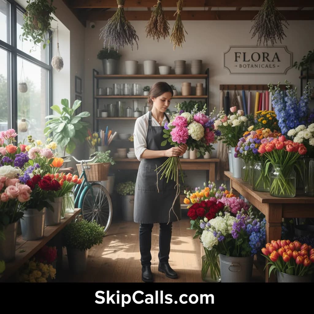 Florist at work