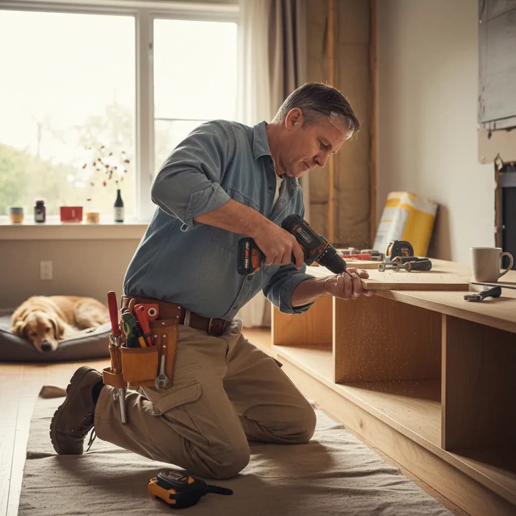 Handyman at work
