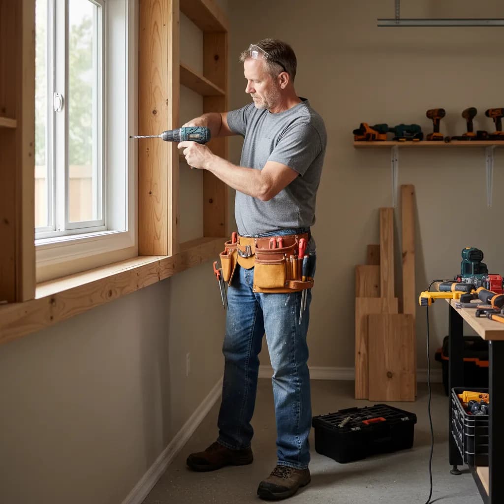 Handyman at work