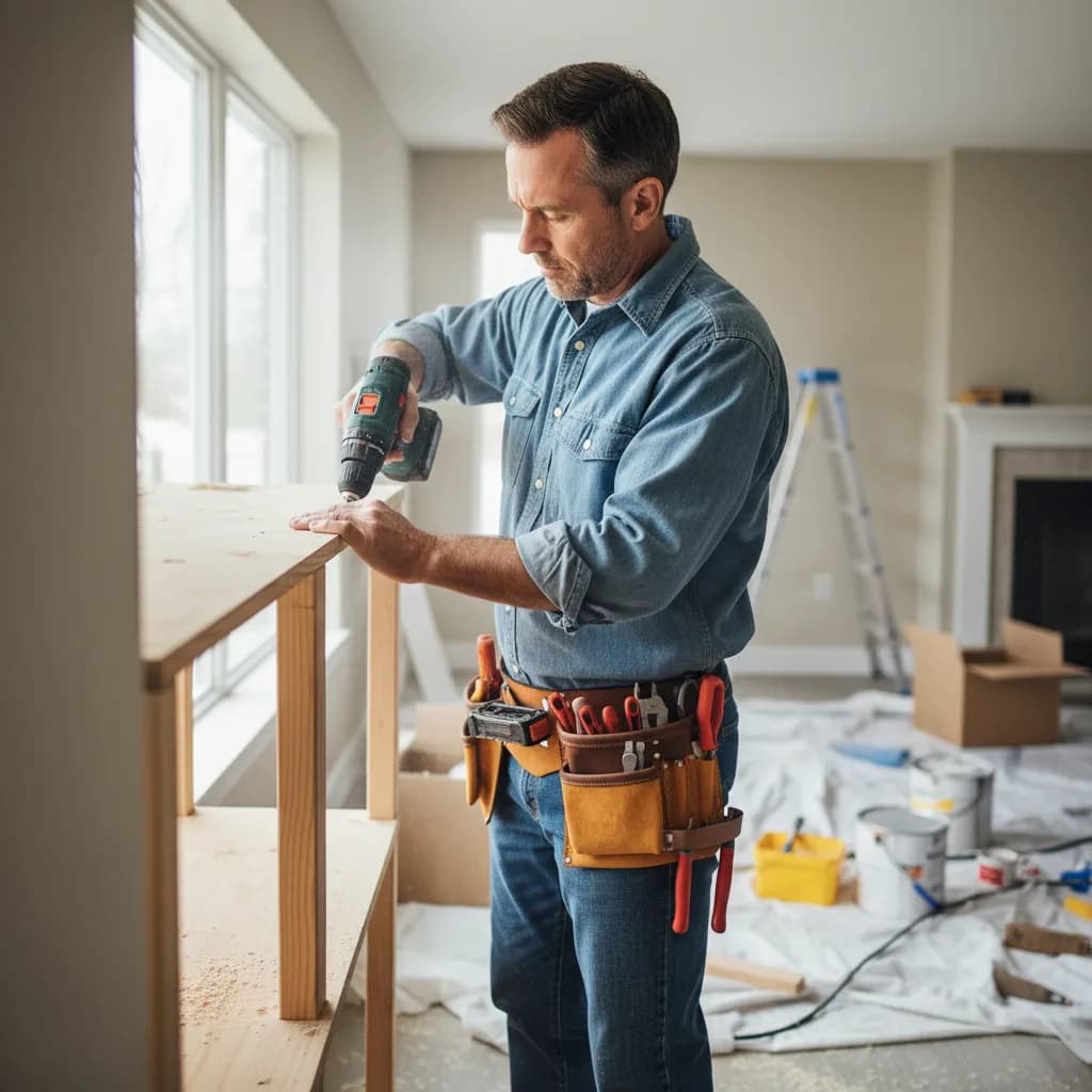 Handyman at work