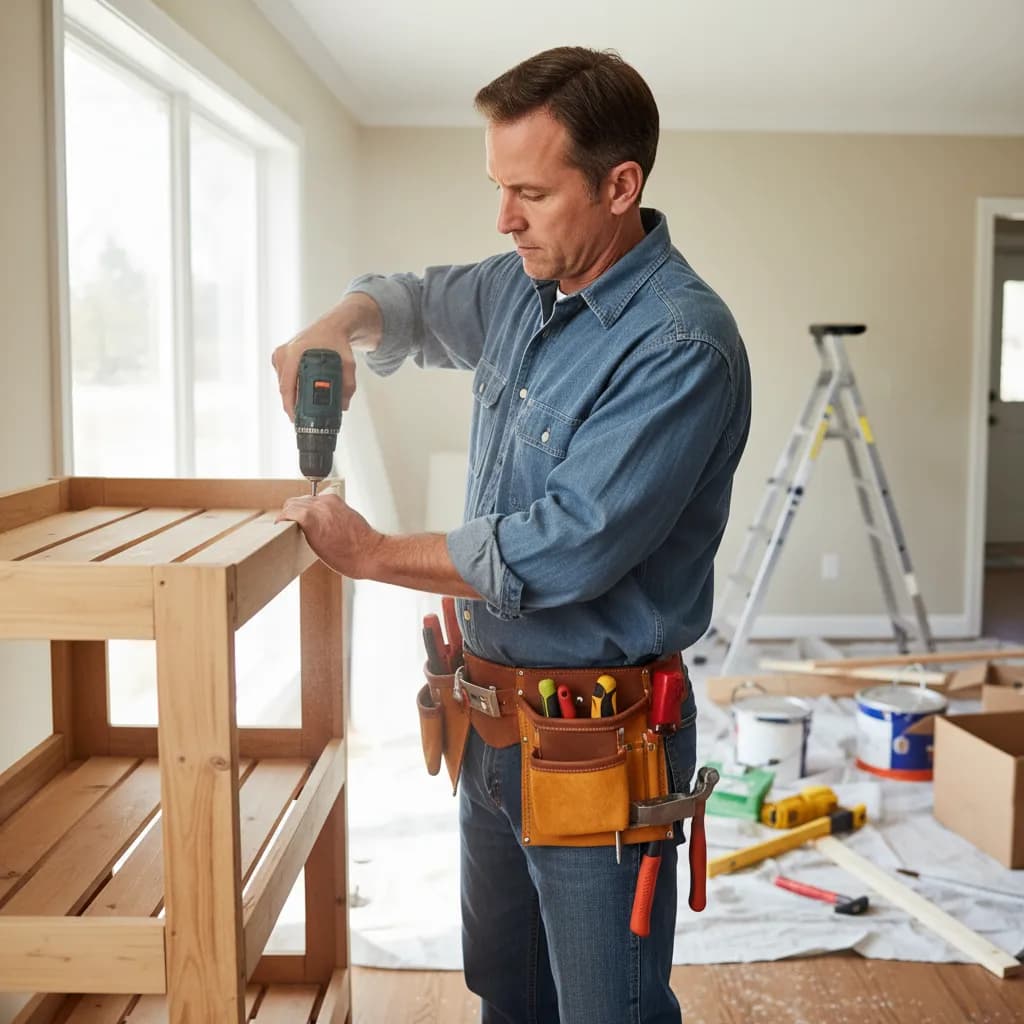 Handyman at work