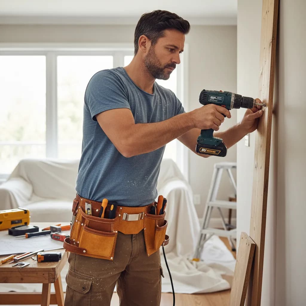 Handyman at work