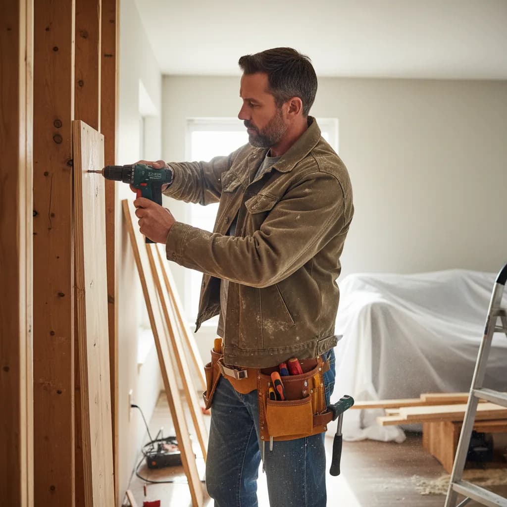 Handyman at work