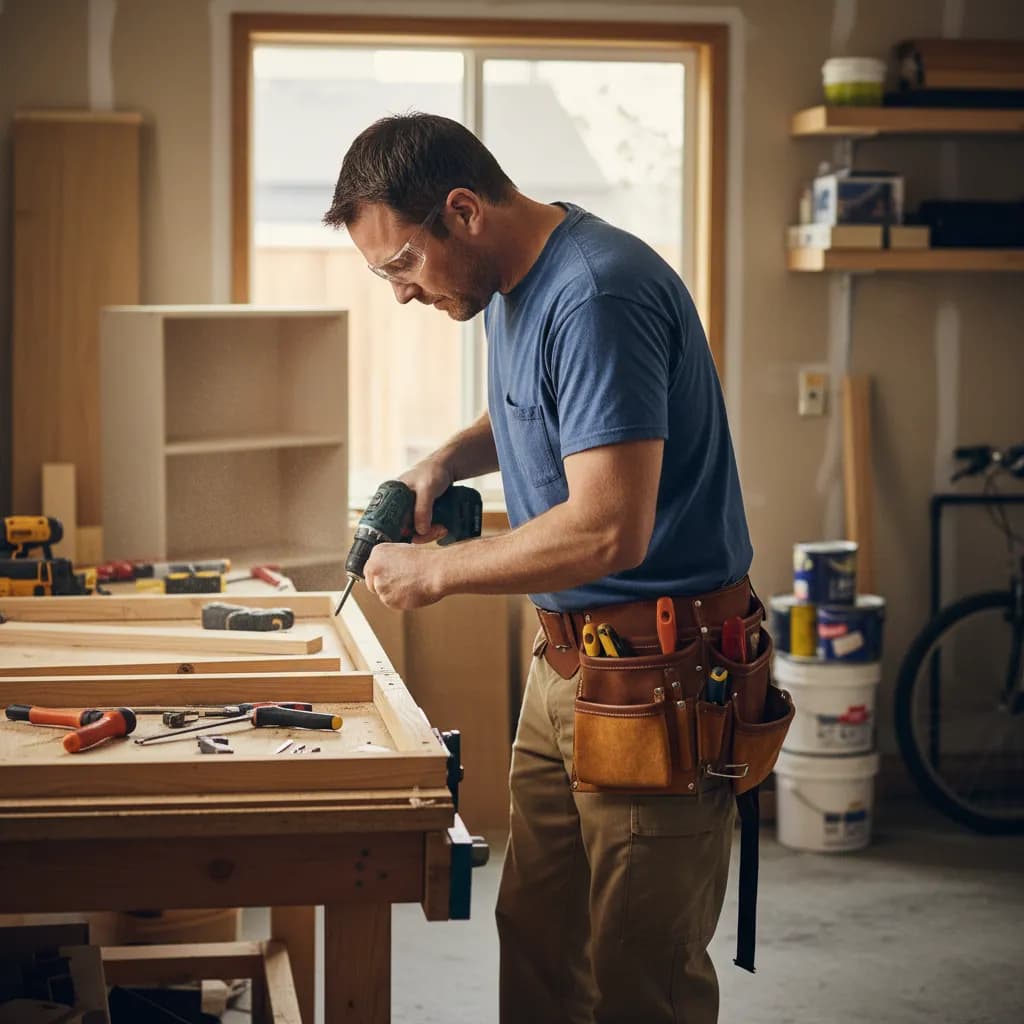 Handyman at work