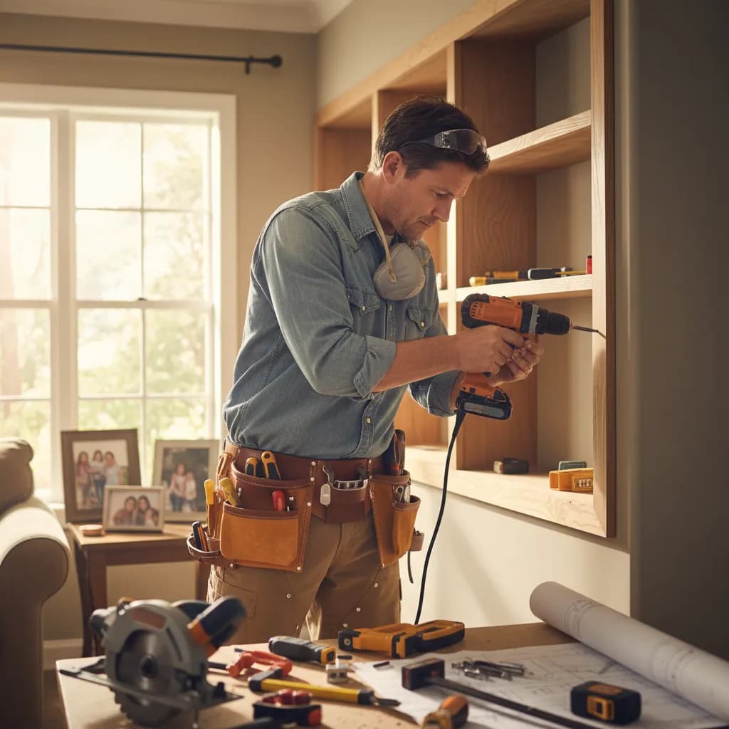 Handyman at work