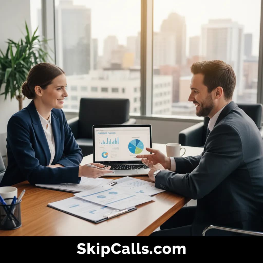 Insurance Agent using AI receptionist for business calls