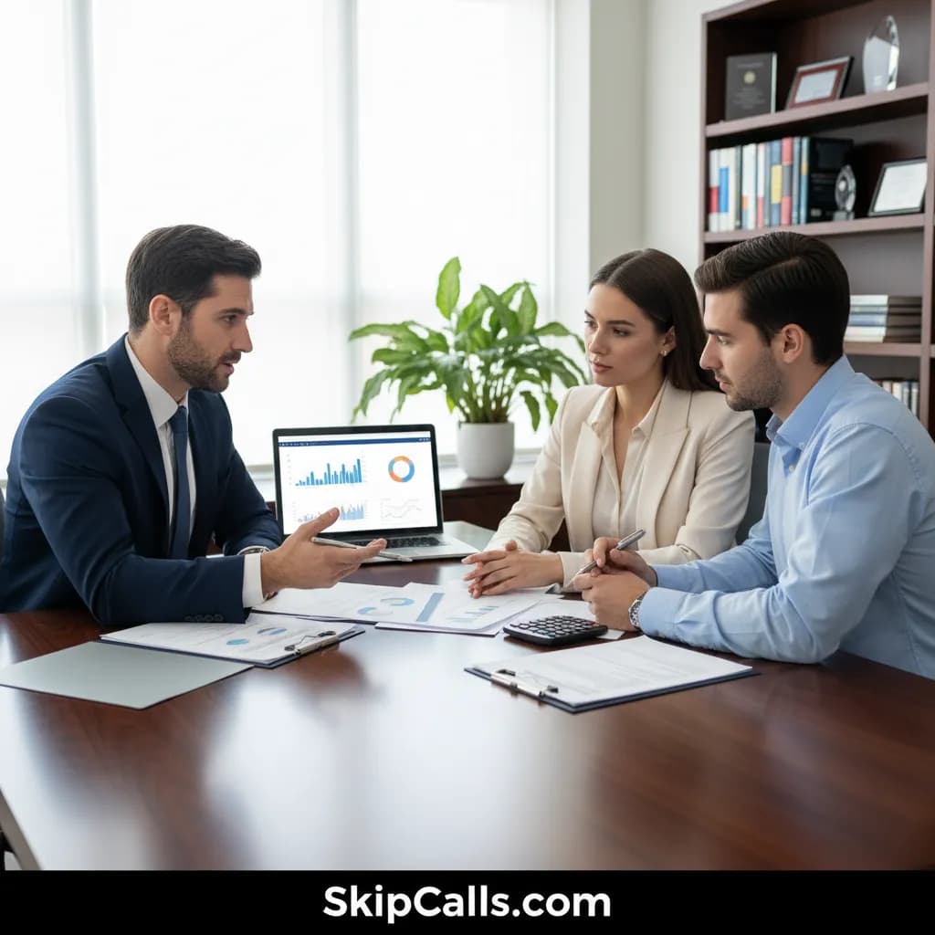 Mortgage Broker at work