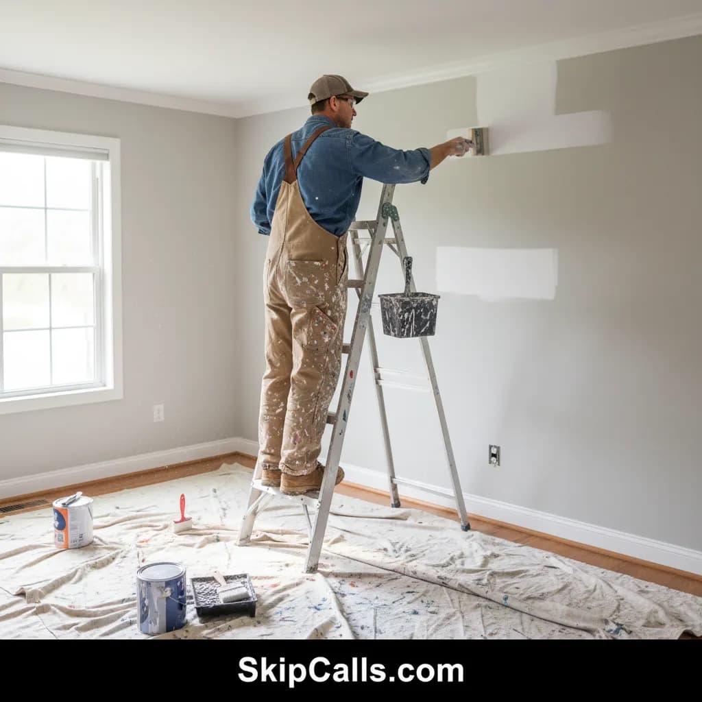 Painter at work