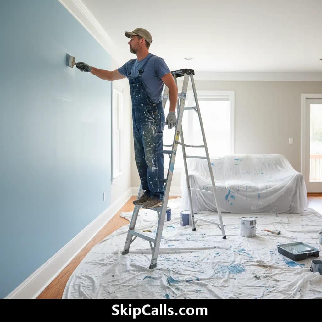 Painter at work