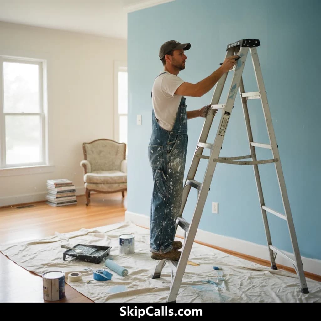 Painter at work