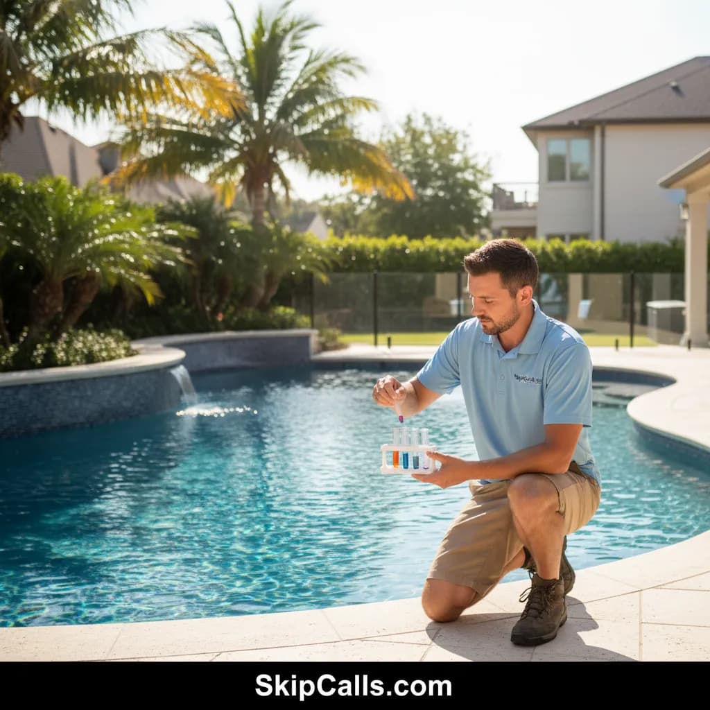 Pool Service at work