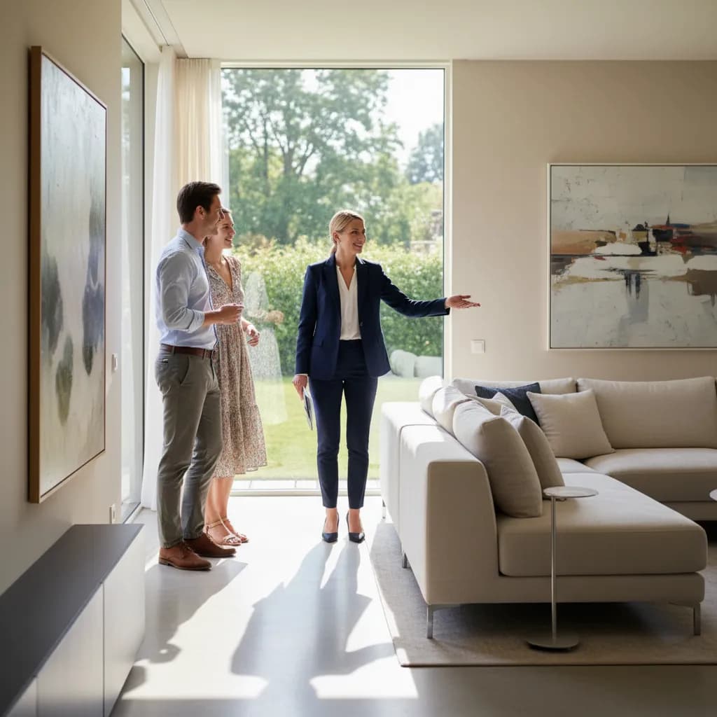 Realtor at work