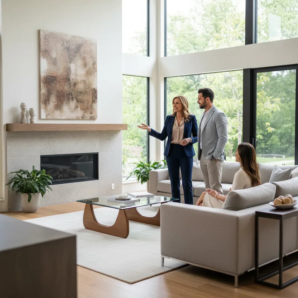 Realtor at work