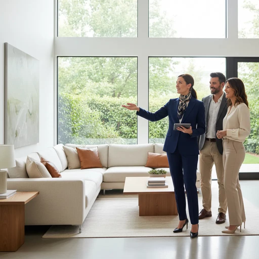 Realtor at work