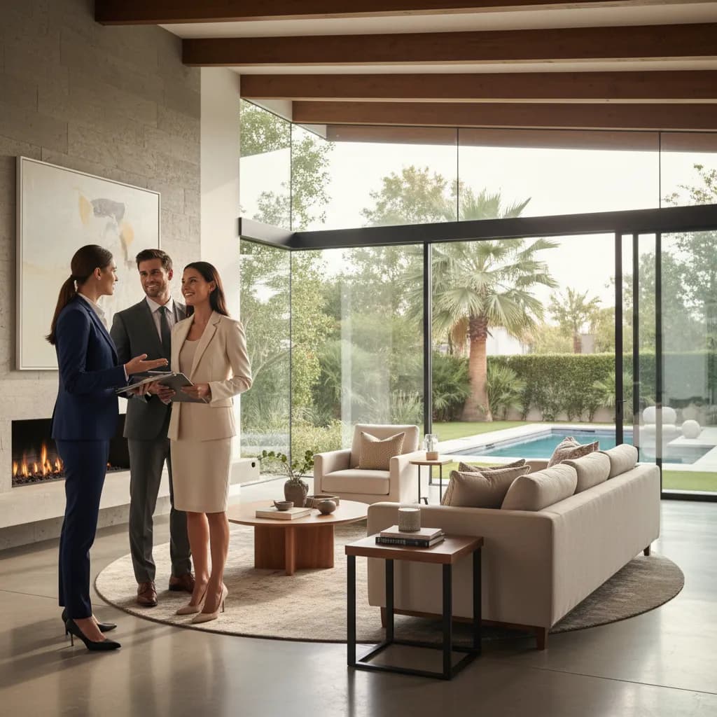 Realtor at work