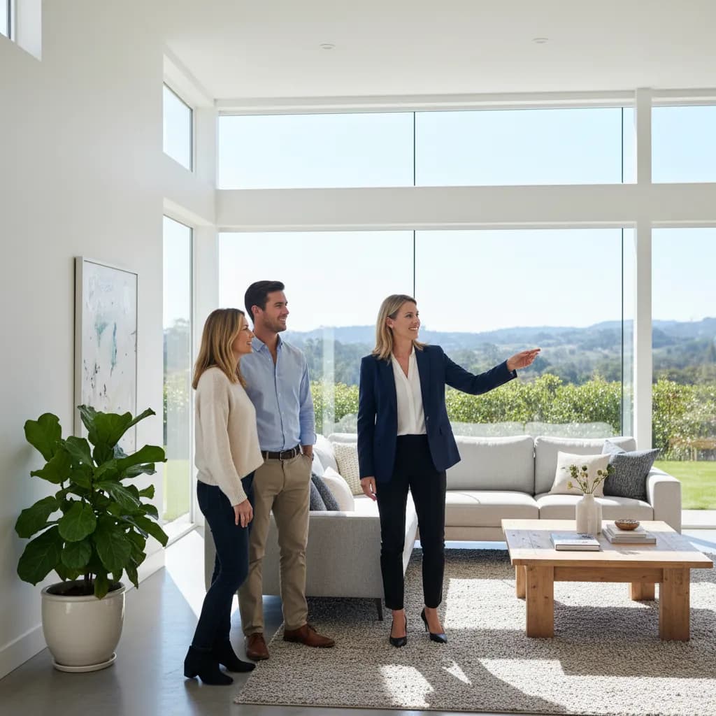 Realtor at work