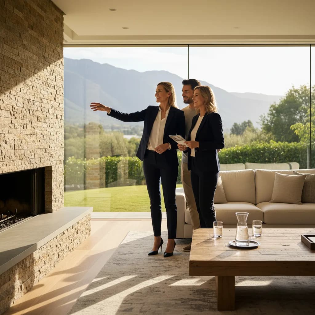 Realtor at work